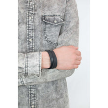 Carica l&#39;immagine nel visualizzatore di Gallery, FOSSIL BRACCIALE UOMO PELLE NERA JF84818040