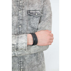 FOSSIL BRACCIALE UOMO PELLE NERA JF84818040