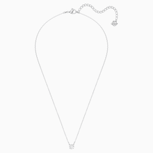Carica l&#39;immagine nel visualizzatore di Gallery, COLLANA ATTRACT ROUND, BIANCO, PLACCATURA RODIO