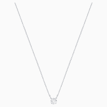 Carica l&#39;immagine nel visualizzatore di Gallery, COLLANA ATTRACT ROUND, BIANCO, PLACCATURA RODIO