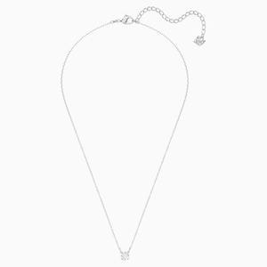 COLLANA ATTRACT ROUND, BIANCO, PLACCATURA RODIO