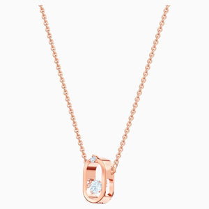 COLLANA NORTH, BIANCO, PLACCATO ORO ROSA