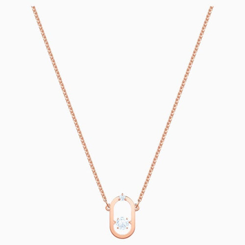 COLLANA NORTH, BIANCO, PLACCATO ORO ROSA