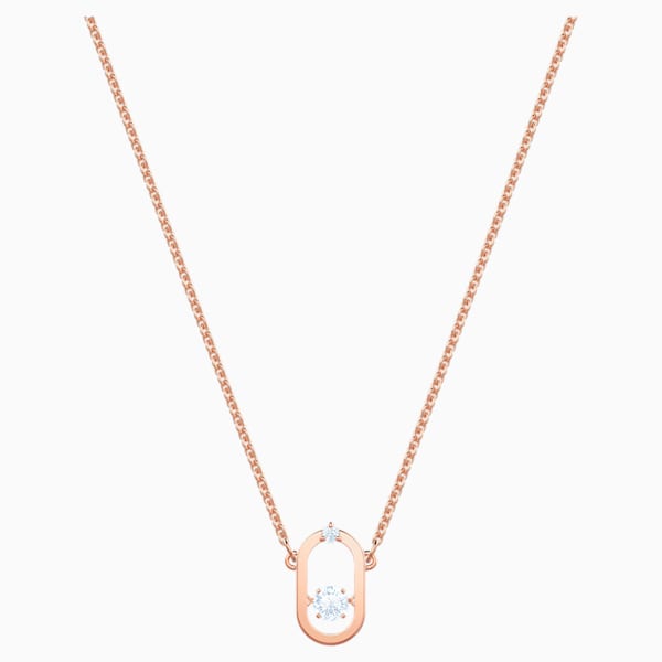 COLLANA NORTH, BIANCO, PLACCATO ORO ROSA