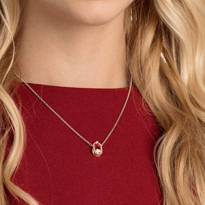 COLLANA NORTH, BIANCO, PLACCATO ORO ROSA