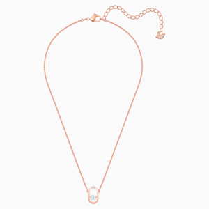 COLLANA NORTH, BIANCO, PLACCATO ORO ROSA
