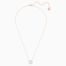 Carica l&#39;immagine nel visualizzatore di Gallery, SWAROVSKI COLLANA SWAROVSKI SPARKLING DANCE ROUND, BIANCO, PLACCATO ORO ROSA
