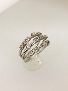 SALVINI - ANELLO FANTASIA DIAMANTI ORO BIANCO