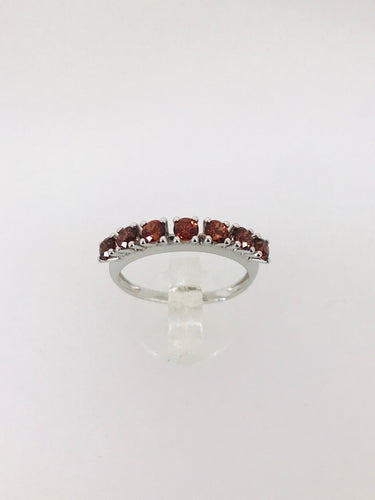 ANELLO VERETTA PIETRE SEMIPREZIOSE ORO BIANCO