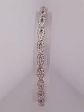 Carica l&#39;immagine nel visualizzatore di Gallery, BRACCIALE FANTASIA DIAMANTI ORO BIANCO