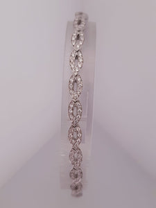 BRACCIALE FANTASIA DIAMANTI ORO BIANCO
