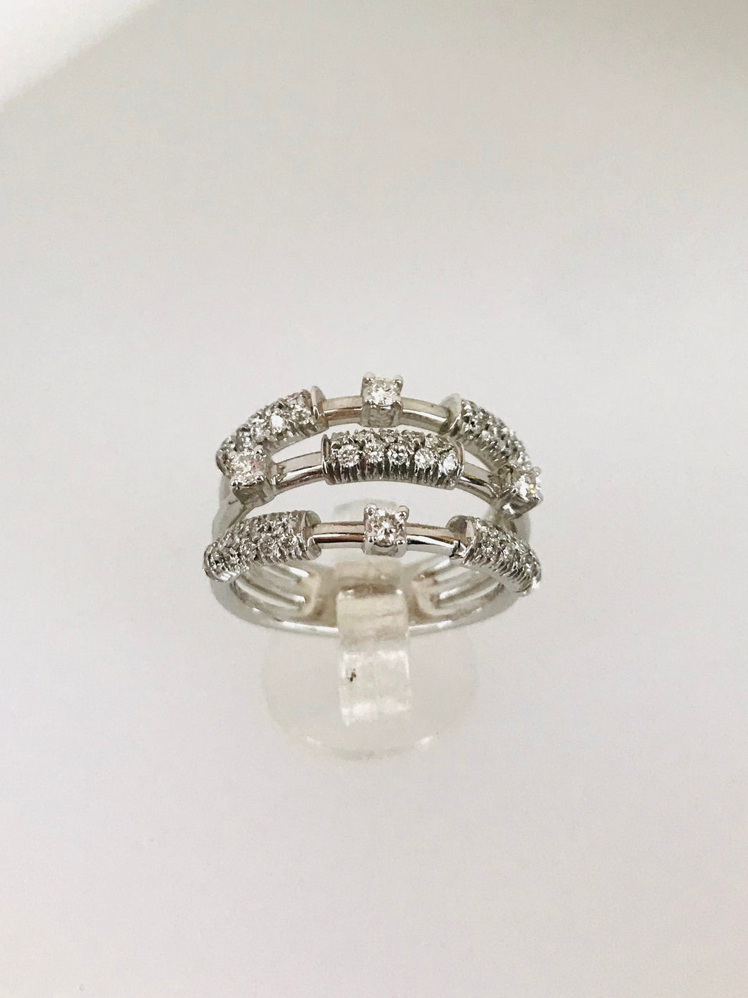 SALVINI - ANELLO FANTASIA DIAMANTI ORO BIANCO