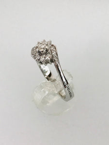 ANELLO FANTASIA DIAMANTI ORO BIANCO