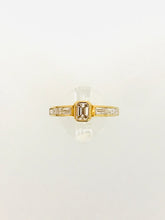 Carica l&#39;immagine nel visualizzatore di Gallery, ANELLO SOLITARIO DIAMANTI ORO GIALLO AE110