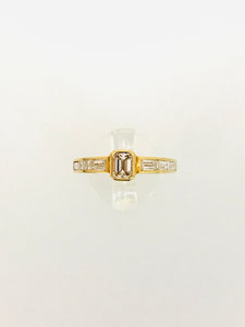 ANELLO SOLITARIO DIAMANTI ORO GIALLO AE110