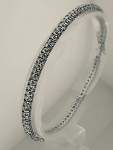 BRACCIALE TENNIS DIAMANTI ORO BIANCO