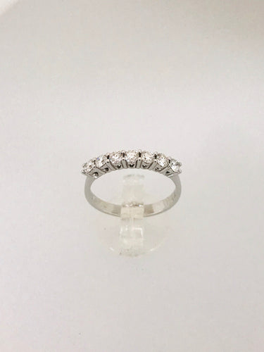 ANELLO VERETTA DIAMANTI ORO BIANCO