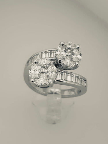 ANELLO CONTRARIE ORO DIAMANTI