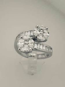 ANELLO CONTRARIE ORO DIAMANTI