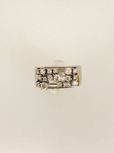 SALVINI - ANELLO FANTASIA DIAMANTI ORO BIANCO