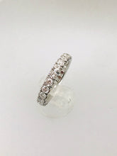 Carica l&#39;immagine nel visualizzatore di Gallery, ANELLO FEDINA DIAMANTI ORO BIANCO
