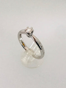 SALVINI - ANELLO SOLITARIO DIAMANTE ORO BIANCO AF335