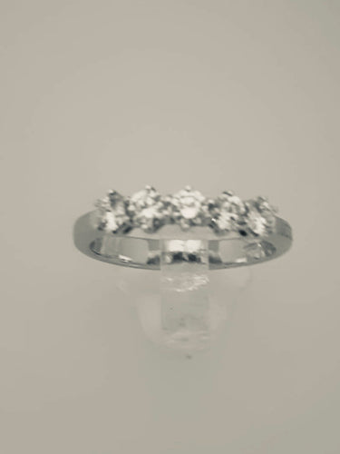 ANELLO FEDINA 5 DIAMANTI ORO BIANCO