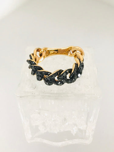 ANELLO GROUMETTE DIAMANTI ORO GIALLO