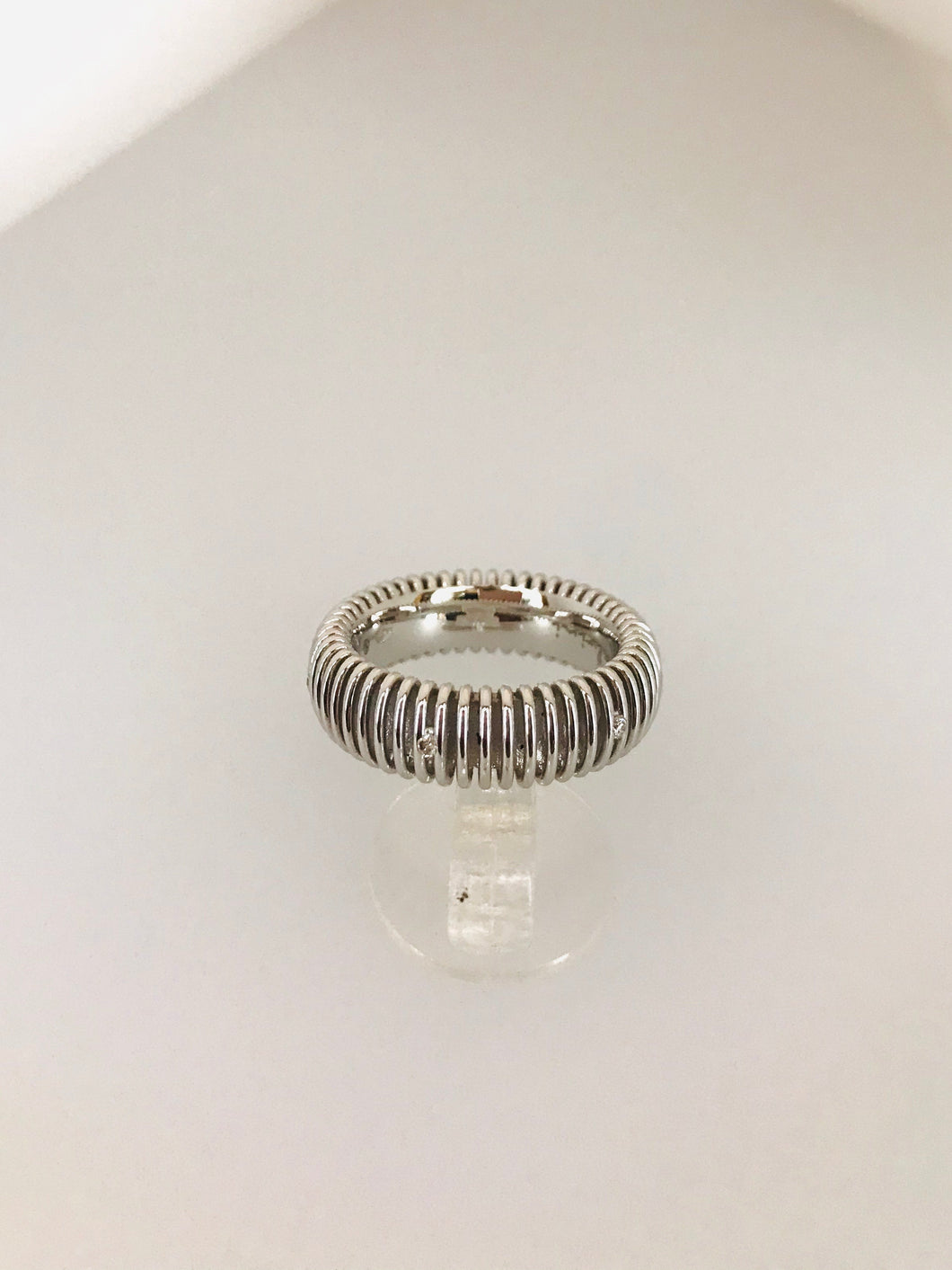 SALVINI - ANELLO FANTASIA DIAMANTI ORO BIANCO