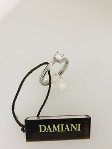 ANELLO SOLITARIO DAMIANI DIAMANTE ORO BIANCO