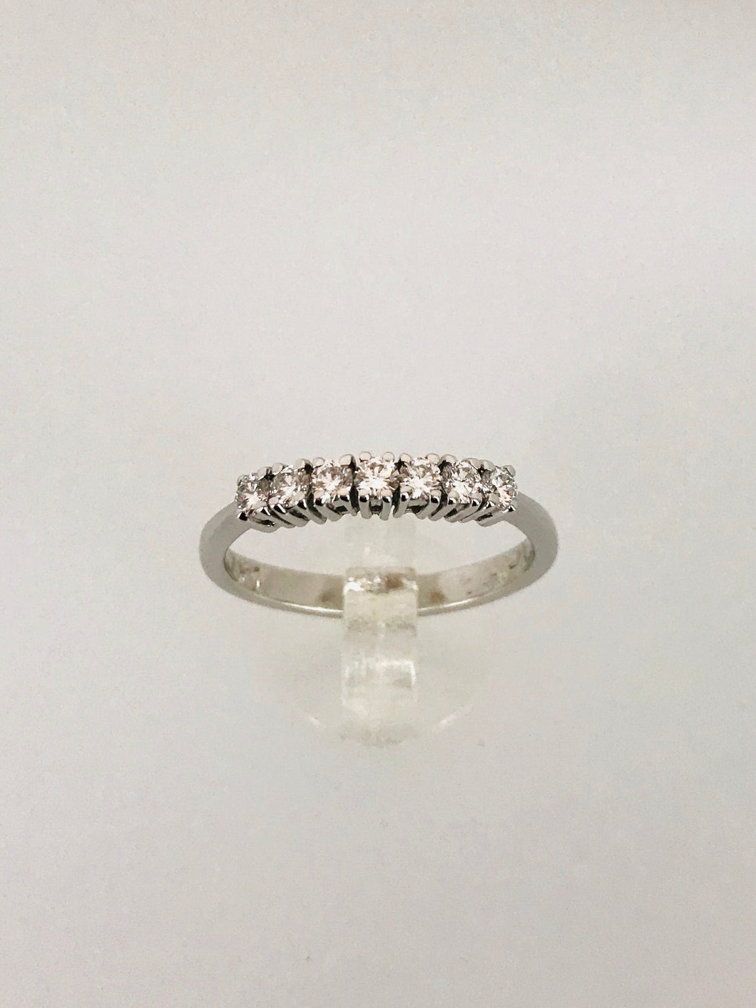 ANELLO VERETTA DIAMANTI ORO BIANCO