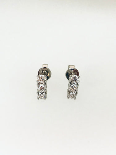 ORECCHINI LOBO DIAMANTI TRILOGY 0,30 ct