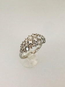 ANELLO FANTASIA DIAMANTI ORO BIANCO