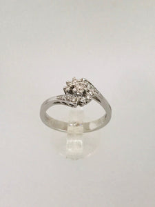 ANELLO FANTASIA DIAMANTI  ORO BIANCO