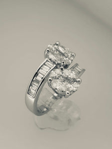 ANELLO CONTRARIE ORO DIAMANTI