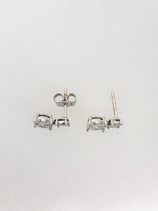 ORECCHINI DOPPIO PUNTO LUCE DIAMANTI 0,56 ct