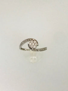 ANELLO FANTASIA DIAMANTI ORO BIANCO