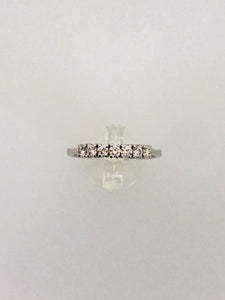 ANELLO VERETTA DIAMANTI ORO BIANCO