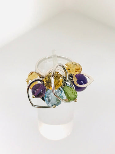 ANELLO FANTASIA CUORE ORO BIANCO