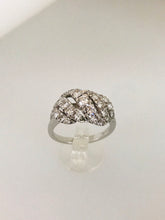 Carica l&#39;immagine nel visualizzatore di Gallery, ANELLO FANTASIA DIAMANTI ORO BIANCO