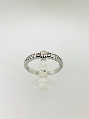 ANELLO FANTASIA DIAMANTI ORO BIANCO