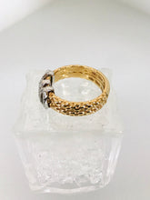 Carica l&#39;immagine nel visualizzatore di Gallery, ANELLO FANTASIA DIAMANTI ORO ROSA