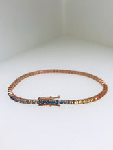 Carica l&#39;immagine nel visualizzatore di Gallery, BRACCIALE TENNIS RAINBOW IN ZAFFIRI 3,60Kt