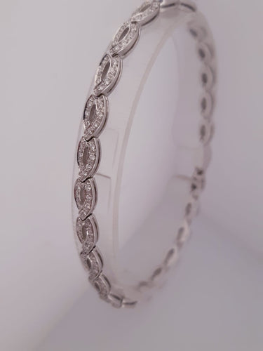 BRACCIALE FANTASIA DIAMANTI ORO BIANCO