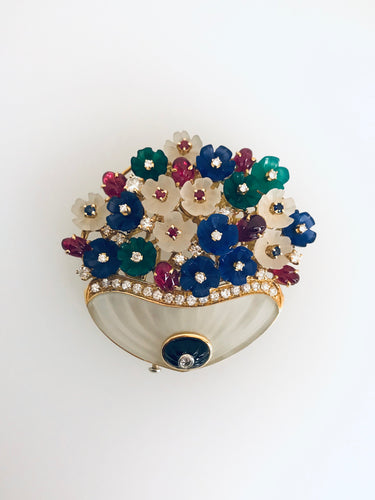 SPILLA IN PIETRE SEMIPREZIOSE