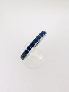 ANELLO FEDINA ZAFFIRI ORO BIANCO