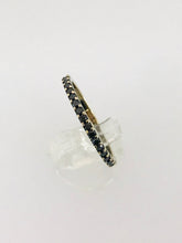 Carica l&#39;immagine nel visualizzatore di Gallery, ANELLO FEDINA DIAMANTI NERI ORO BIANCO