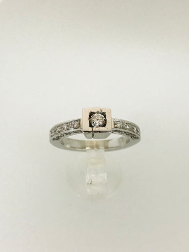 ANELLO FANTASIA DIAMANTI ORO BIANCO