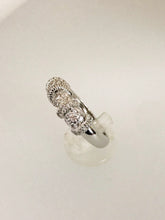 Carica l&#39;immagine nel visualizzatore di Gallery, ANELLO FANTASIA DIAMANTI ORO BIANCO