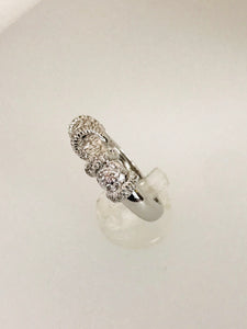 ANELLO FANTASIA DIAMANTI ORO BIANCO